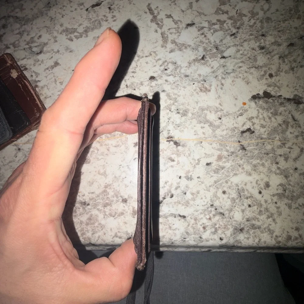 Banana Republic Dark Brown Leather Card Holder